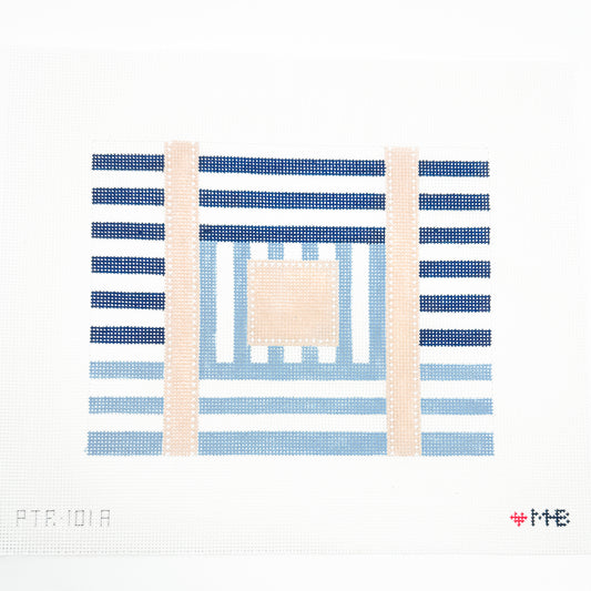 Multi Stripe Tote (Navy Sky) - TRUNK SHOW