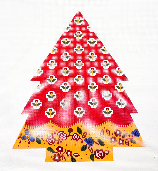 Red Patchwork Tree