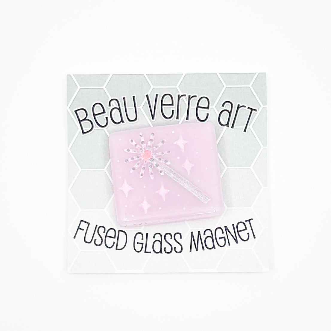 Glinda Wand Fused Glass Needle Minder