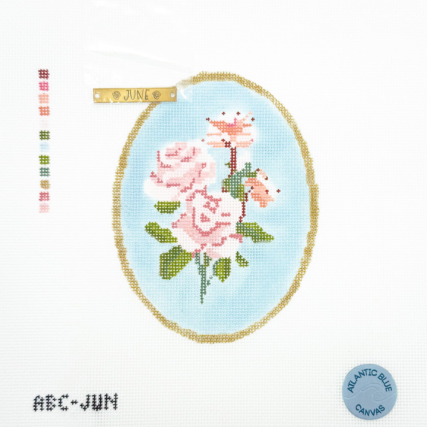 June Birth Flowers Cameo