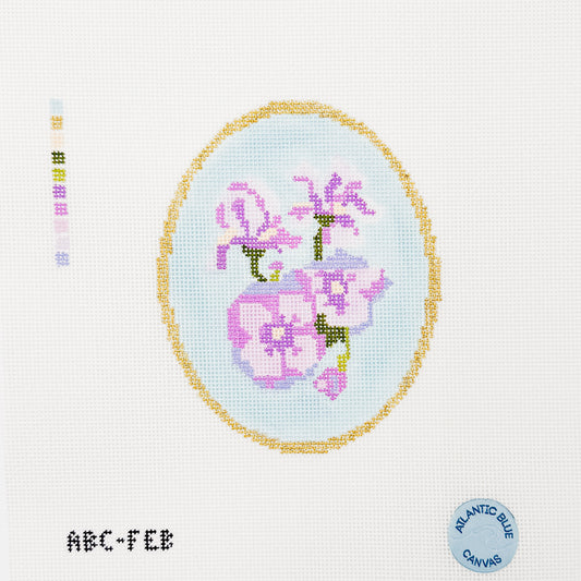 Birth Flowers Cameo: February