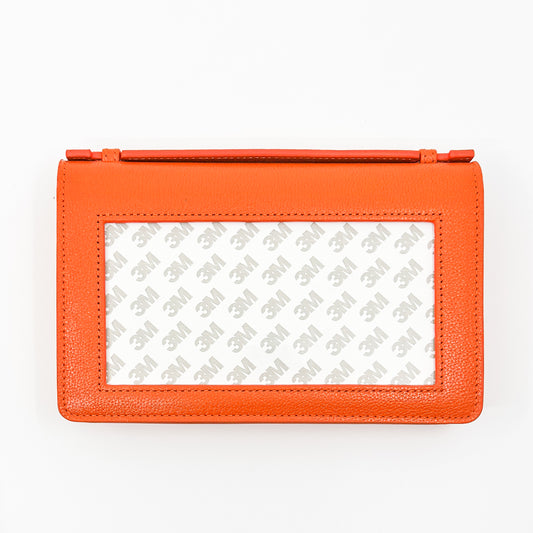 Everyday Clutch in Orange Leather