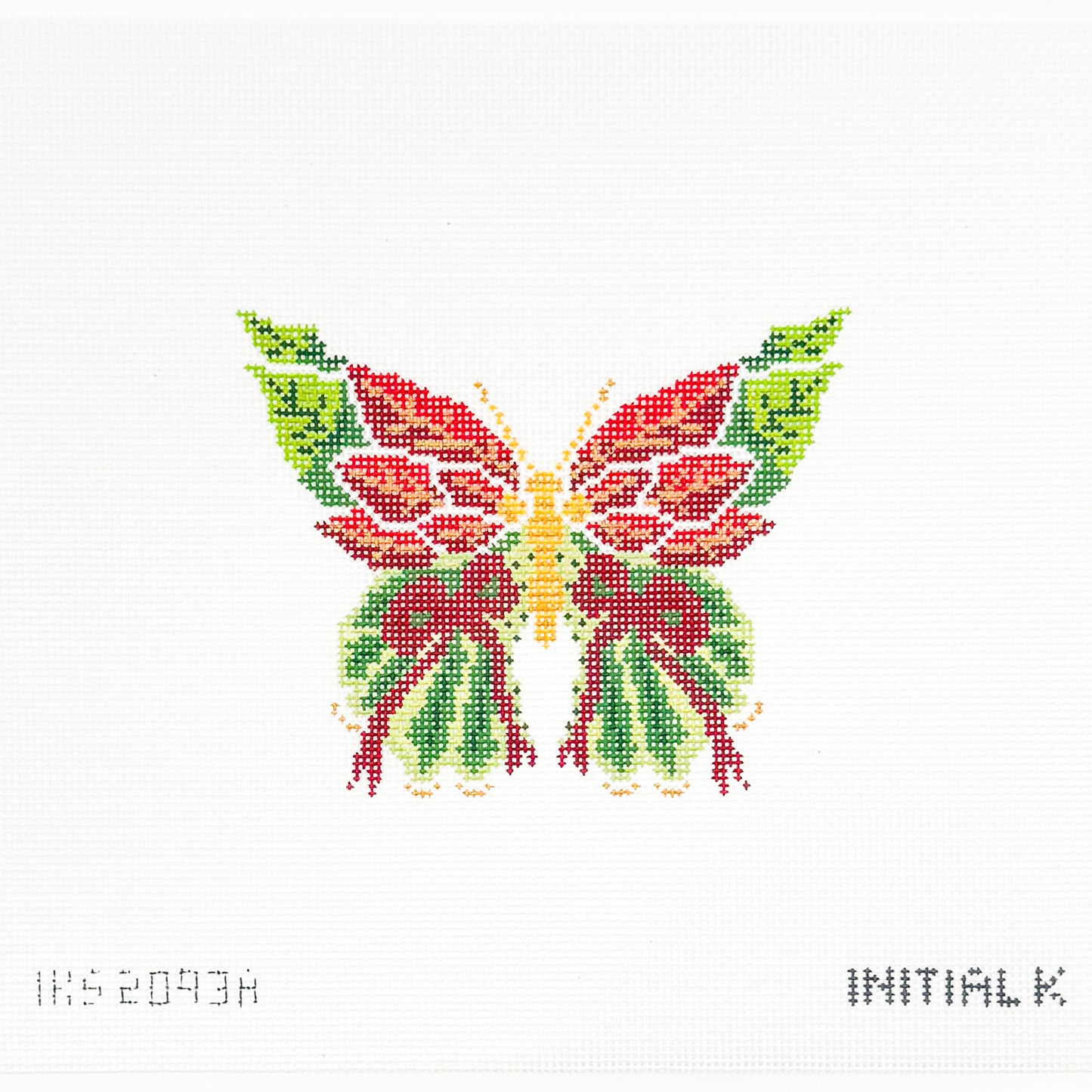 Poinsettia Butterfly Ornament