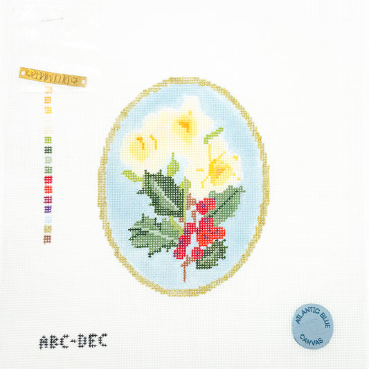 December Birth Flowers Cameo