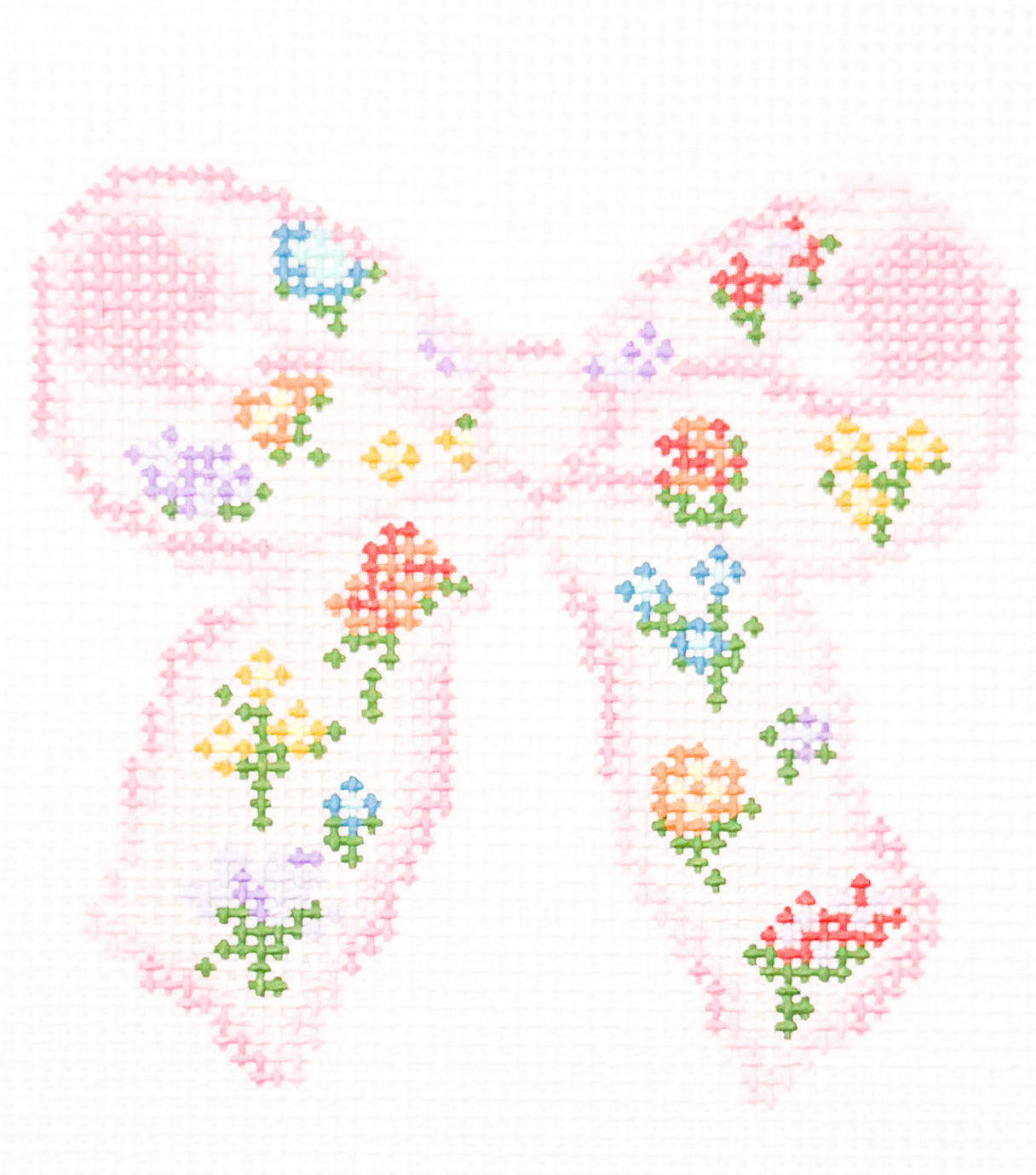 Floral Print Bow - Pink