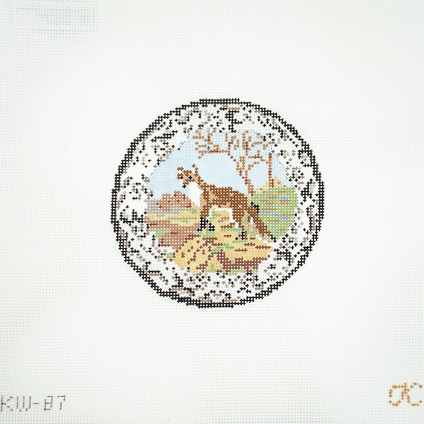 Transferware Fox Plate
