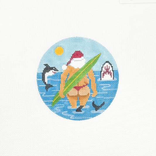 Surfing Santa