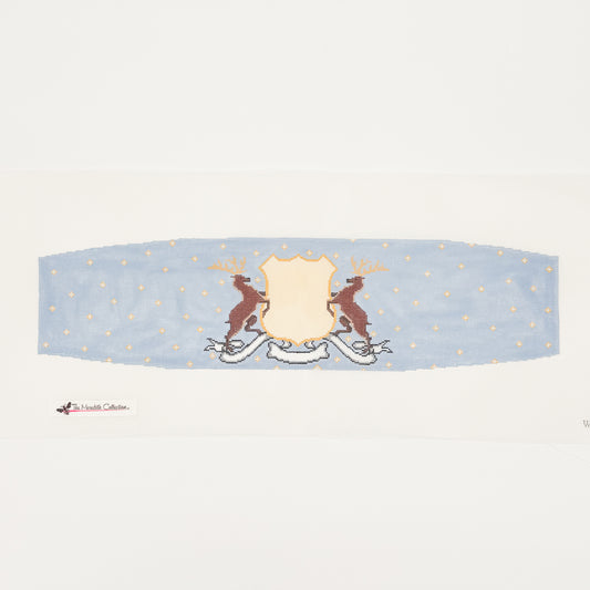 Stag and Crest Monogram Cummerbund