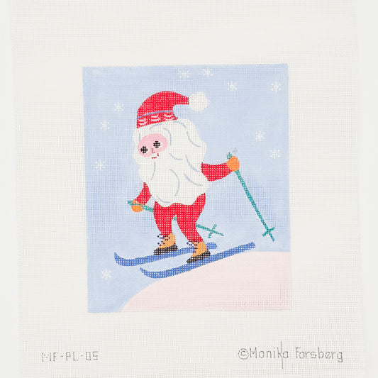 Skiing Santa