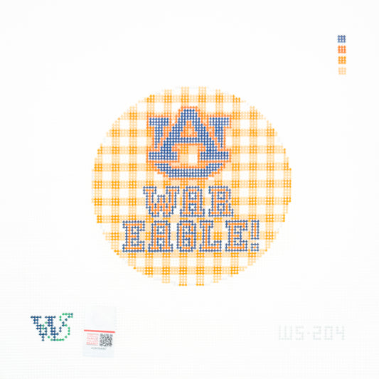 Auburn Gingham Round
