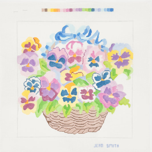 Basket of Pansies