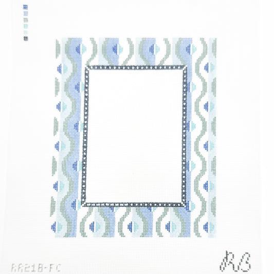 Squiggle Frame in Blue