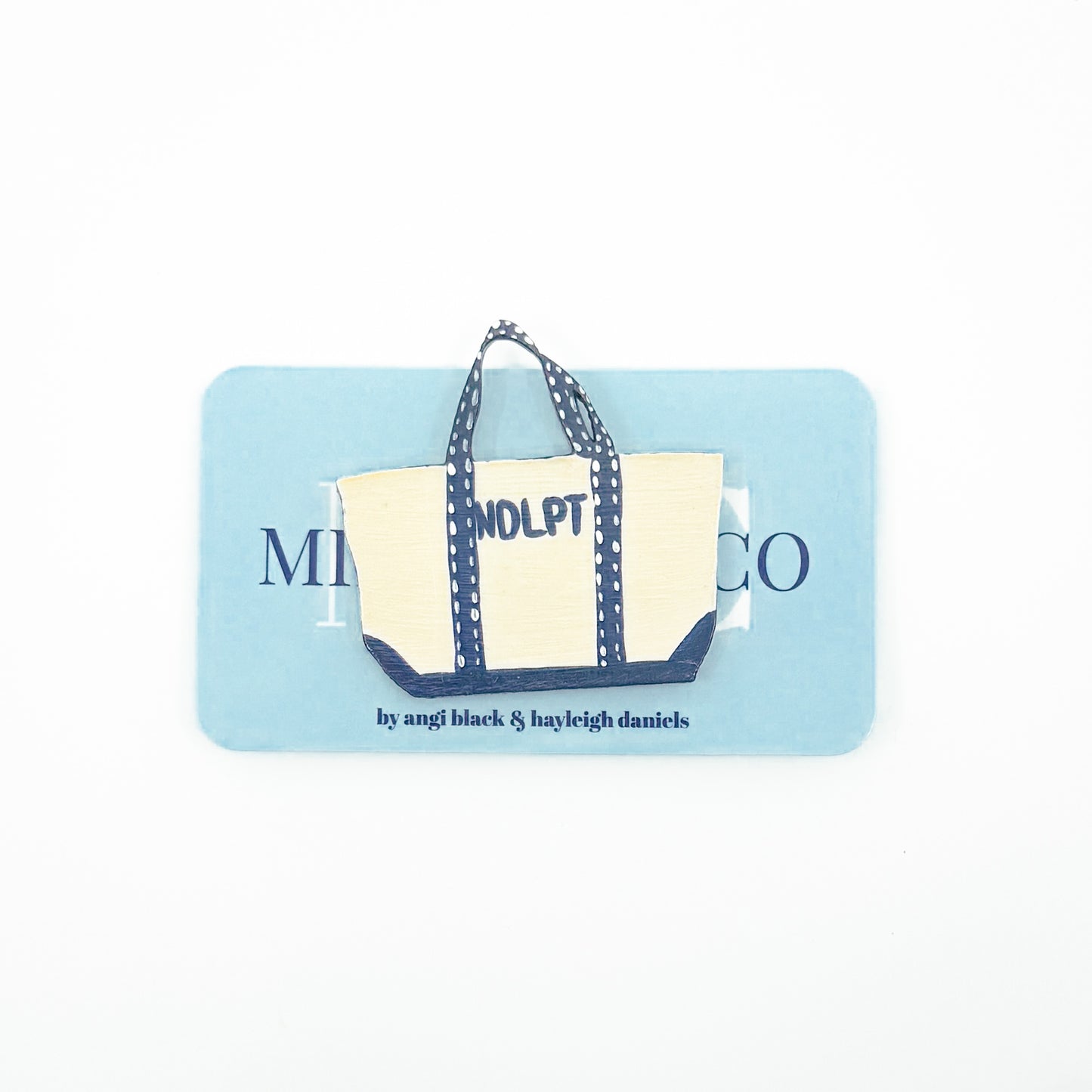 NDLPT Tote Bag Hand Painted Needle Minder