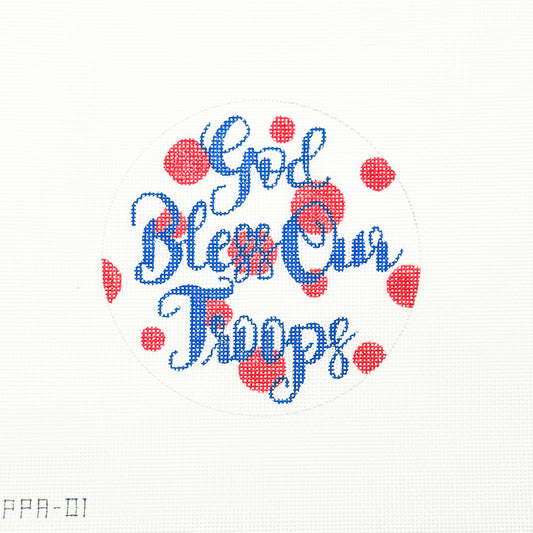 God Bless Our Troops Round