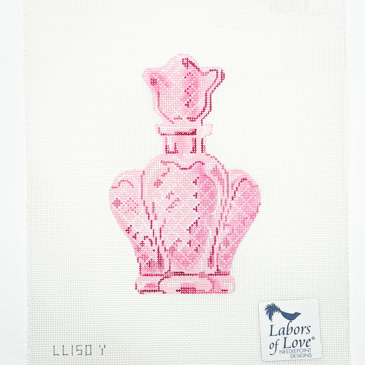 Pink Scalloped Perfume Bottle