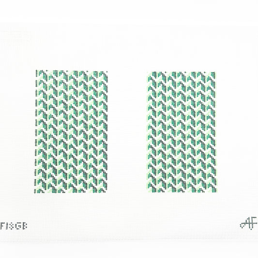 Y Pattern Clutch Back Green