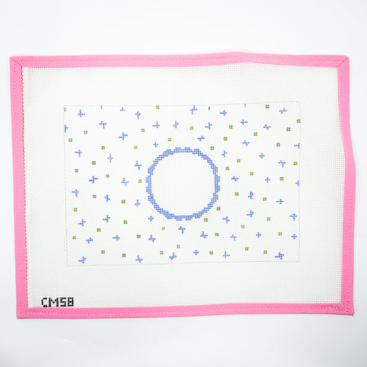 Blue + Green Speckle Clutch / Pillow (customizable)