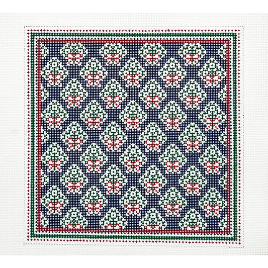 Navy Medallion Tray Insert