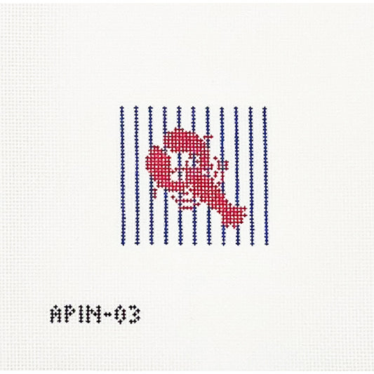 Lobster on Stripes Leather Can Cozy Insert