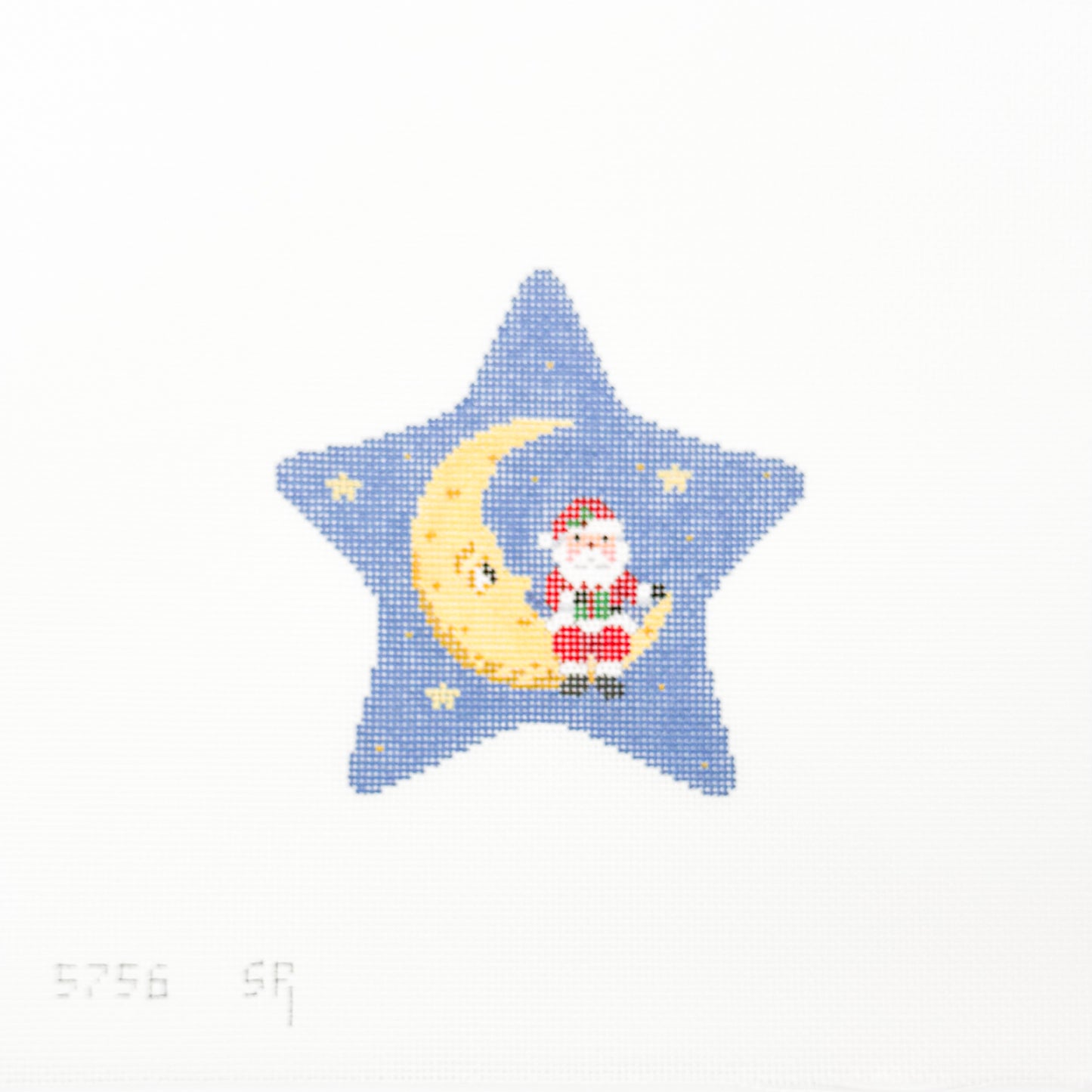 Santa on Moon Star