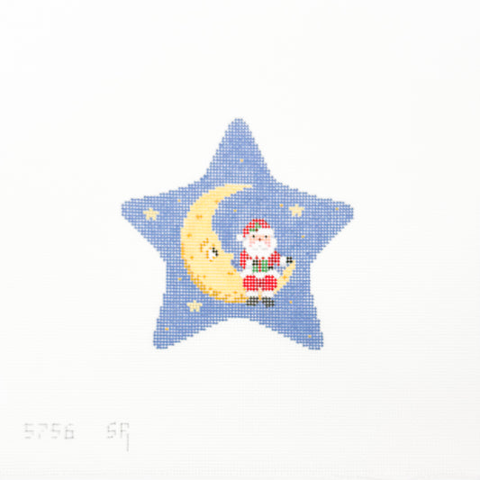 Santa on Moon Star