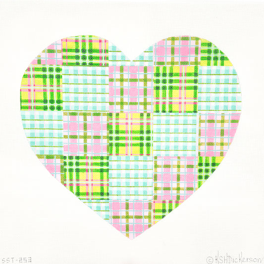 Large Plaid Heart