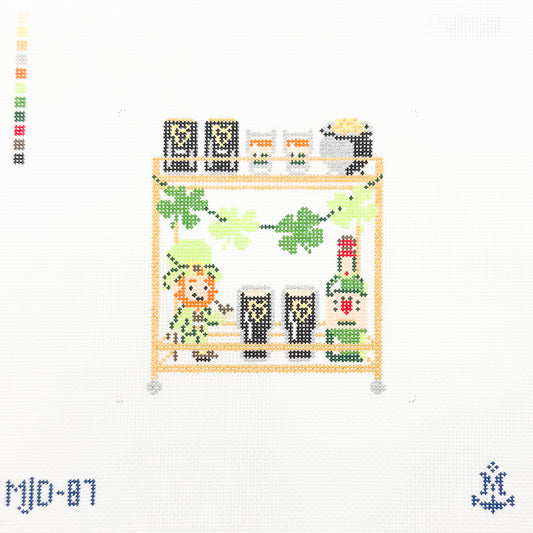 St. Patrick's Day Bar Cart