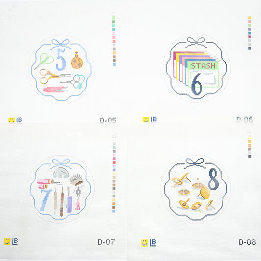 Twelve Days of Needlepoint Set