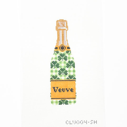 Shamrock Champagne Bottle
