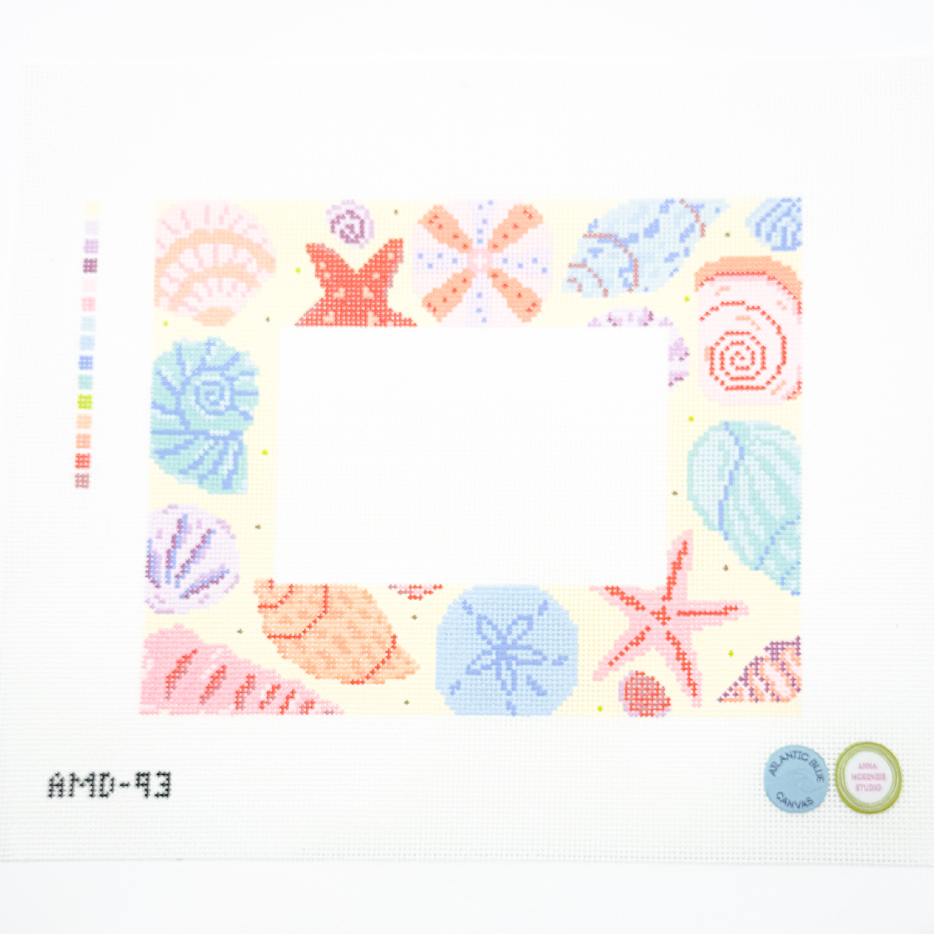 Shell Picture Frame – NovellaNeedlepoint