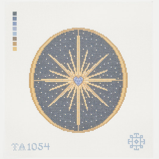 Navy and Gold Star