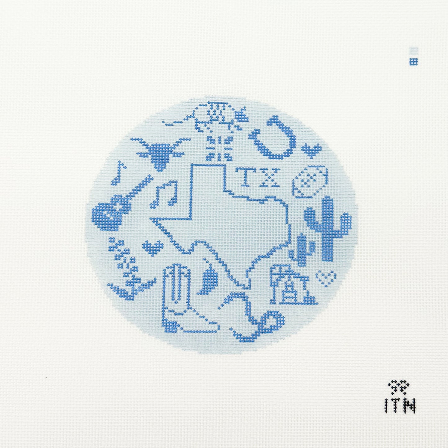 Texas Icons Round
