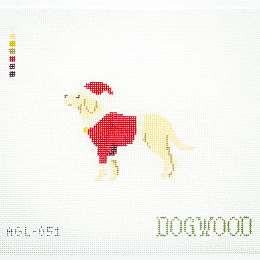 Santa Yellow Lab