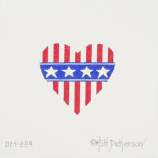 American Flag Heart