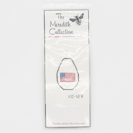 Self Finishing American Flag Key Chain