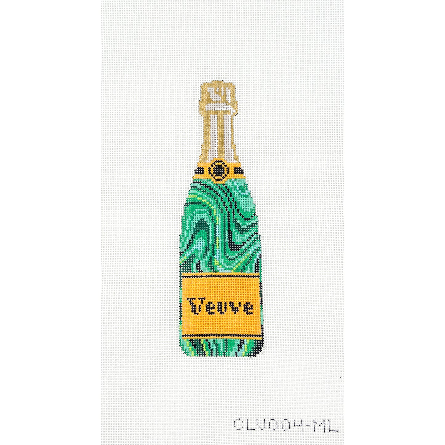 Malachite Champagne Bottle