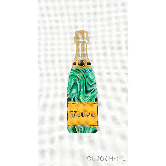 Malachite Champagne Bottle
