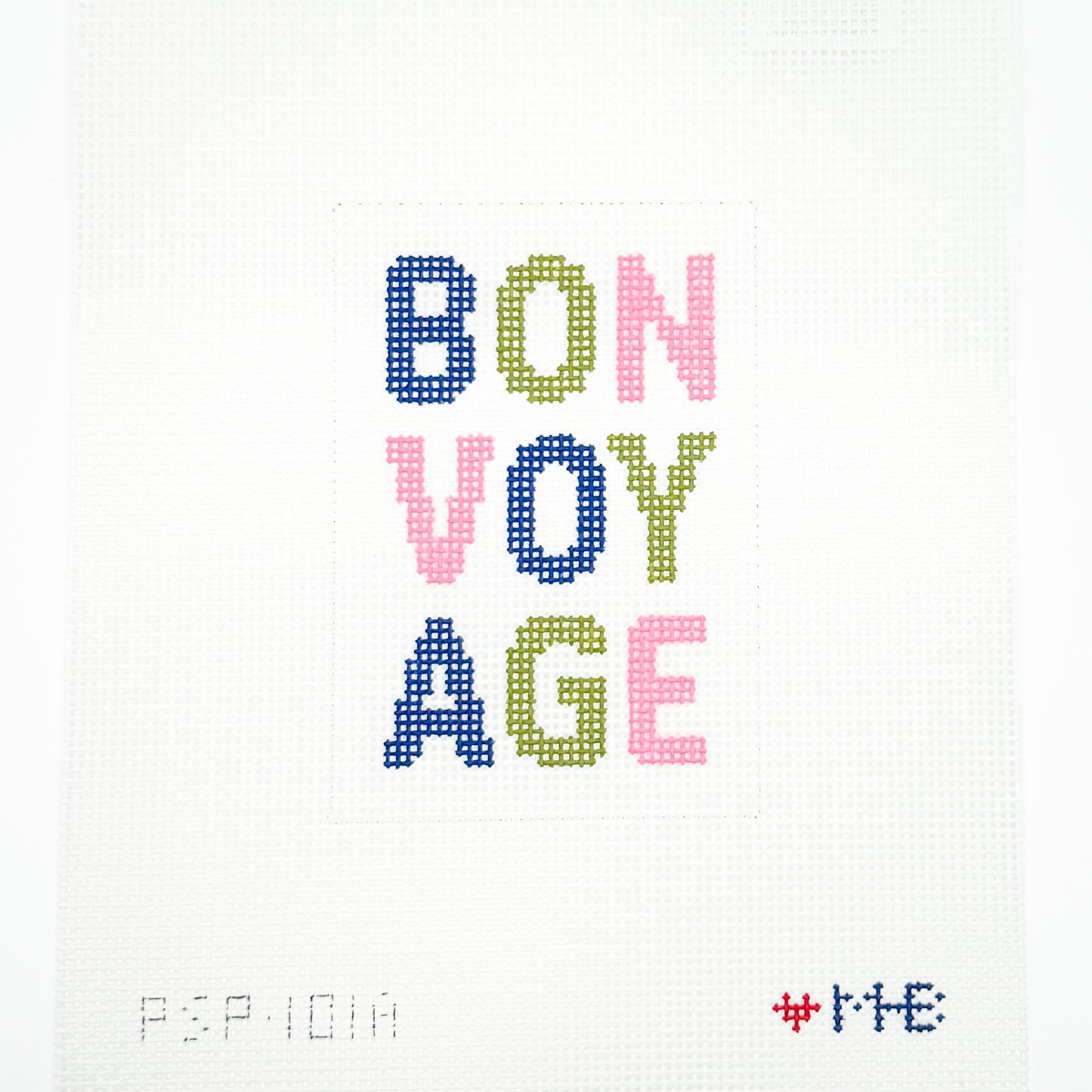 Bon Voyage Passport Cover (Navy Pink Olive)