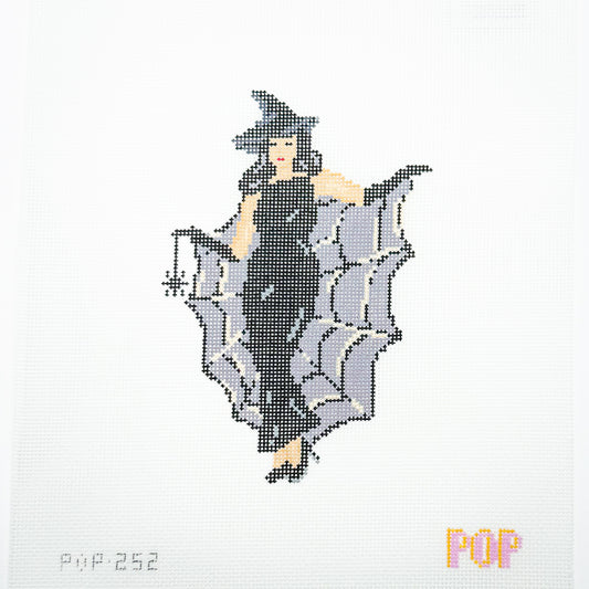 Spider Web Woman with Dark Hair