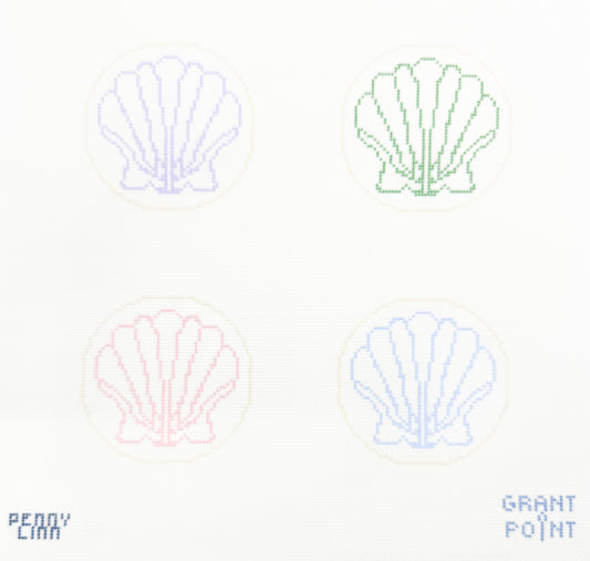 Scallop Shells Coaster Set