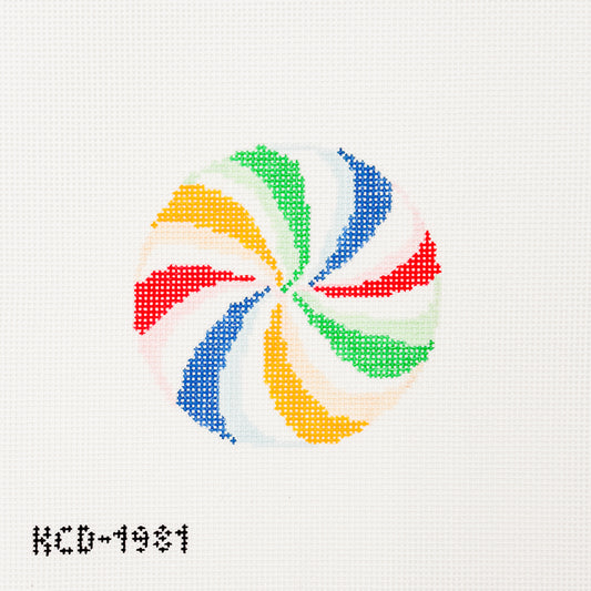 Rainbow Peppermint Round