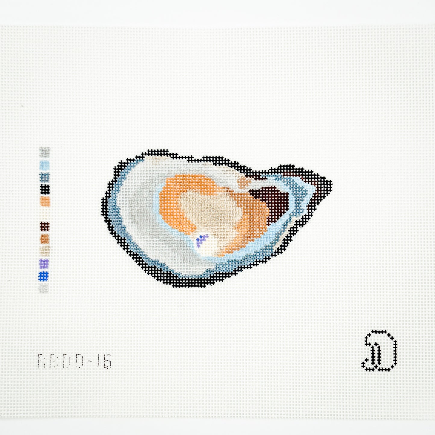 Oyster Shell with Pearl - Blue