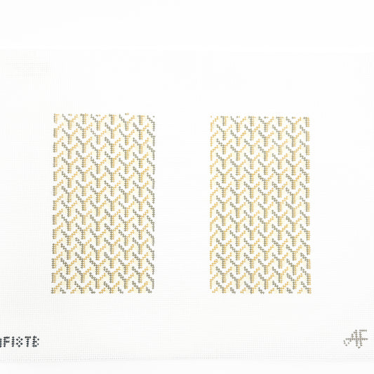 Y Pattern Clutch Back Tan