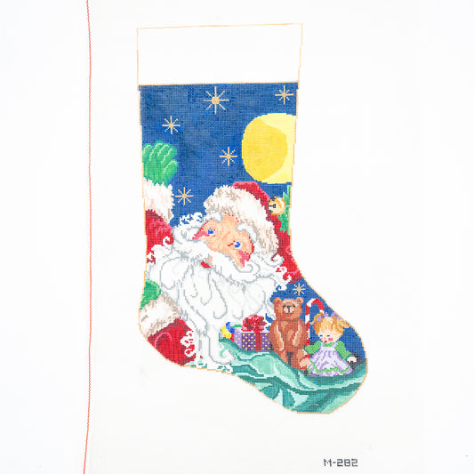 Santa with Toys Stocking