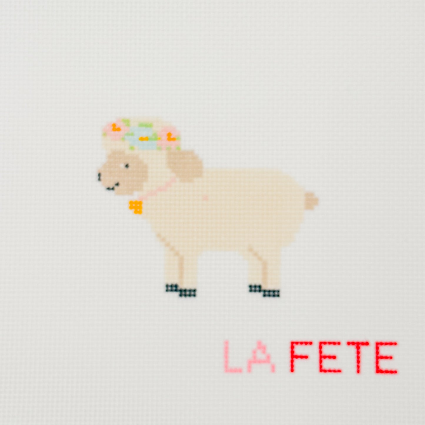 Sheep with Flower Crown