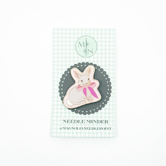 Pink Bow Bunny Needle Minder