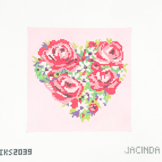 Flower Heart Canvas Small