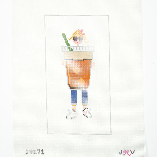 Iced Coffee Blonde Girl