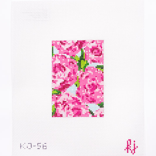 Roses on Teal Passport Insert