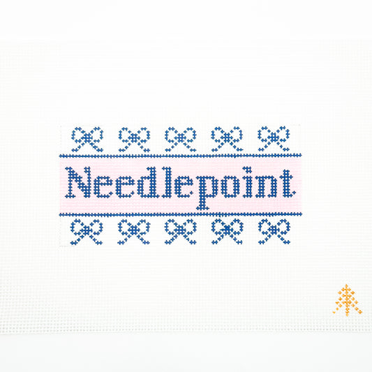 Needlepoint with Bows Insert